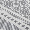 vidaXL Rug Grey and White 120x180 cm Cotton