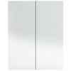 vidaXL Bathroom Mirror Cabinet 60x15x75 cm MDF Concrete Grey