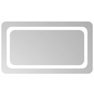 vidaXL LED Bathroom Mirror Transparent 70 x 40 cm Tempered Glass