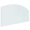 vidaXL Fireplace Glass Plate Transparent 120 x 60 cm Glass