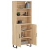 vidaXL Highboard Sonoma Oak 69.5x34x180 cm Engineered Wood