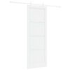 vidaXL Sliding Door 78 x 211 cm Engineered Wood White