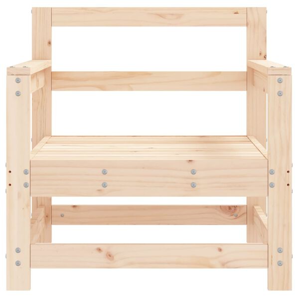 vidaXL Garden Chairs 2 pcs Solid Wood Pine