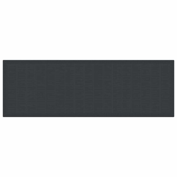 vidaXL Garden Dining Set 13 pcs Anthracite Synthetic rattan