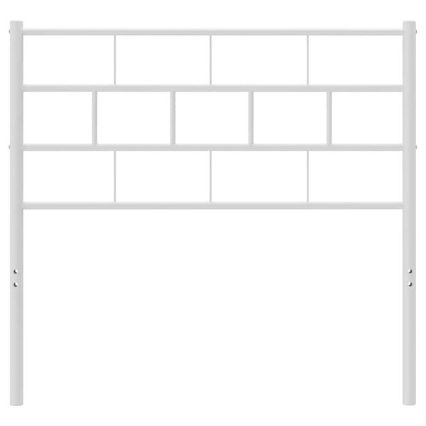 vidaXL Metal Replace Headboard White 90 cm