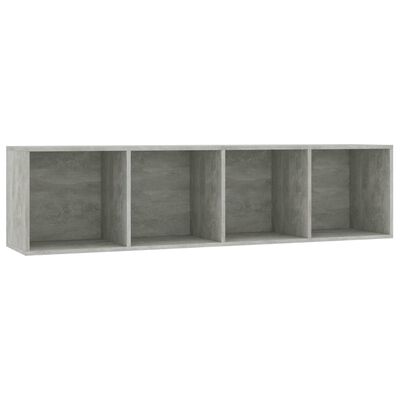 vidaXL Book Cabinet/TV Cabinet Concrete Grey 143x30x36 cm