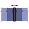 vidaXL Retractable Side Awning Blue 120x600 cm