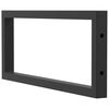 vidaXL Shelf Brackets for Washbasin 2 pcs Black Rectangular Steel