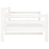 vidaXL Day Bed without Mattress White 80x200cm Solid Wood Pine