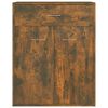 vidaXL Sideboard Smoked Oak 60x30x75 cm Engineered Wood