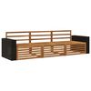 vidaXL Outdoor Sofa Set 3 pcs Natural Solid Acacia Wood