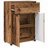 vidaXL Bathroom Cabinet Old Wood 72.5 x 36.5 x 100 cm Engineered Wood