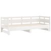 vidaXL Pull-out Day Bed without Mattress White 2x(80x200) cm