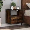 vidaXL Wall-mounted Bedside Cabinet Smoked Oak 40x31x39.5 cm