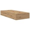 vidaXL Bed Frame with Storage Artisan oak 90 x 200 cm Engineered wood