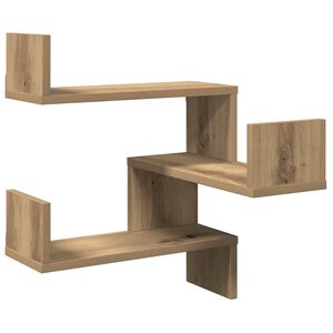 vidaXL Wall Corner Shelves 2 pcs Artisan Oak 40x40x49.5 cm Engineered Wood