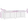 vidaXL Garden Storage Box with Bag 175x50x55 cm Solid Wood Teak