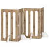 vidaXL Folding Pet Fence 4 pcs Artisan Oak 201 x 38 x 90 cm
