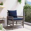 vidaXL Garden Chair Grey 60 x 70 x 78cm Poly Rattan