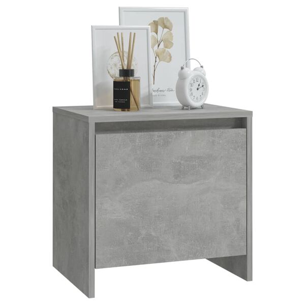 vidaXL Bedside Cabinet Concrete Grey 45x34x44.5 cm Engineered Wood