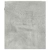 vidaXL Wall-Mounted Bedside Cabinet Concrete Grey 38x34x40 cm