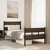 vidaXL Bed Frame without Mattress with Headboard and Footboard 107x203 cm