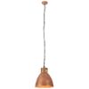 vidaXL Industrial Hanging Lamp Copper Iron & Solid Wood 46 cm E27