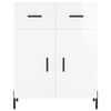 vidaXL Sideboard High Gloss White 69.5x34x90 cm Engineered Wood