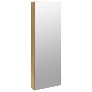 vidaXL Mirror Jewellery Cabinet with LED Lights Wall Mounted