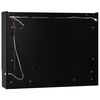 vidaXL LED Bathroom Mirror Cabinet Black 80x15x60 cm MDF