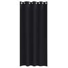 vidaXL Blackout Curtains with Rings 2 pcs Black 260 x 140 cm Polyester