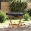 vidaXL Outdoor Table Cover Black 112 x 112 x 10 cm 210D Oxford Fbric