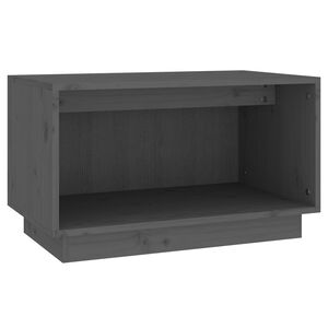 vidaXL Tv Stand | Grey | Solid Pine Wood | 60x35x35 cm | Tv Stand | Rectangular