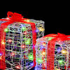 vidaXL Gift Box with 60 LEDs 3 pcs Multicolour 20 x 20 x 20 cm Acrylic