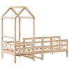 vidaXL Day Bed with Roof without Mattress 80x200 cm Solid Wood