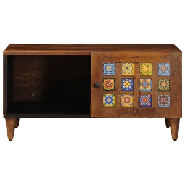 vidaXL Coffee Table Brown 80 x 50 x 40 cm Solid Mango Wood