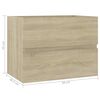 vidaXL Sink Cabinet with Built-in Basin Sonoma Oak Engineered Wood