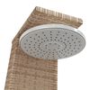 vidaXL Outdoor Shower Beige 55x60x224 cm Poly Rattan and Acacia Wood
