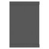 vidaXL Wall Cube Shelf 6 pcs Grey 60x15x23 cm Engineered Wood