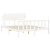 vidaXL Bed Frame without Mattress White 160x200 cm Solid Wood Pine