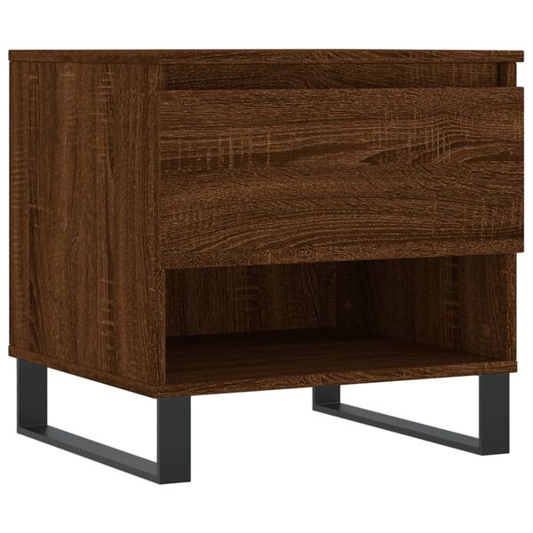 vidaXL Coffee Table Brown Oak 50x46x50 cm Engineered Wood