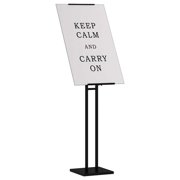 vidaXL Trade Show Displays Black 26.5 x 26.5 x 127 cm Steel