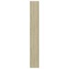 vidaXL 5-Tier Book Cabinet White and Sonoma Oak 80x24x175 cm Engineered Wood