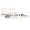 vidaXL Bed Frame without Mattress White 160x200 cm Solid Wood Pine