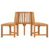 vidaXL Half Round Tree Bench Ø160 cm Solid Wood Eucalyptus