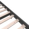 vidaXL Bed Frame without Mattress Grey Solid Wood Pine King Size
