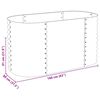 vidaXL Garden Raised Bed 160x80x81 cm Galvanised Steel Silver