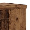 vidaXL Plant Stands 2 pcs Old Wood 25x25x35 cm Engineered Wood