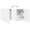 vidaXL TV Wall Cabinet 2 pcs White 30 x 31 x 40 cm Engineered Wood