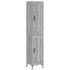 vidaXL Highboard Grey Sonoma 34.5x34x180 cm Engineered Wood